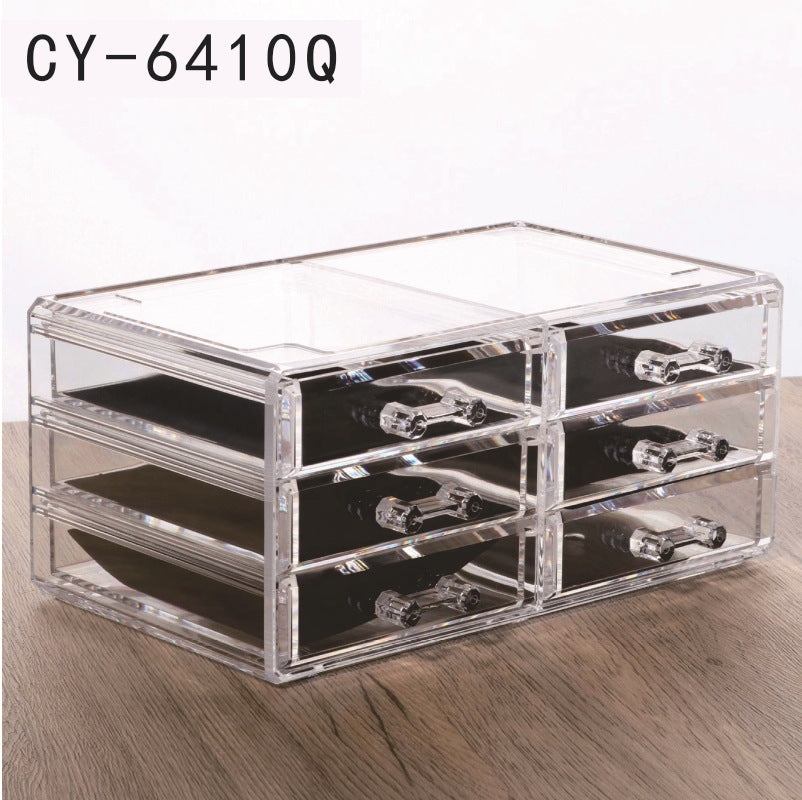 Acrylic Drawer Type Desktop Cosmetic Organizer Anti-dust
