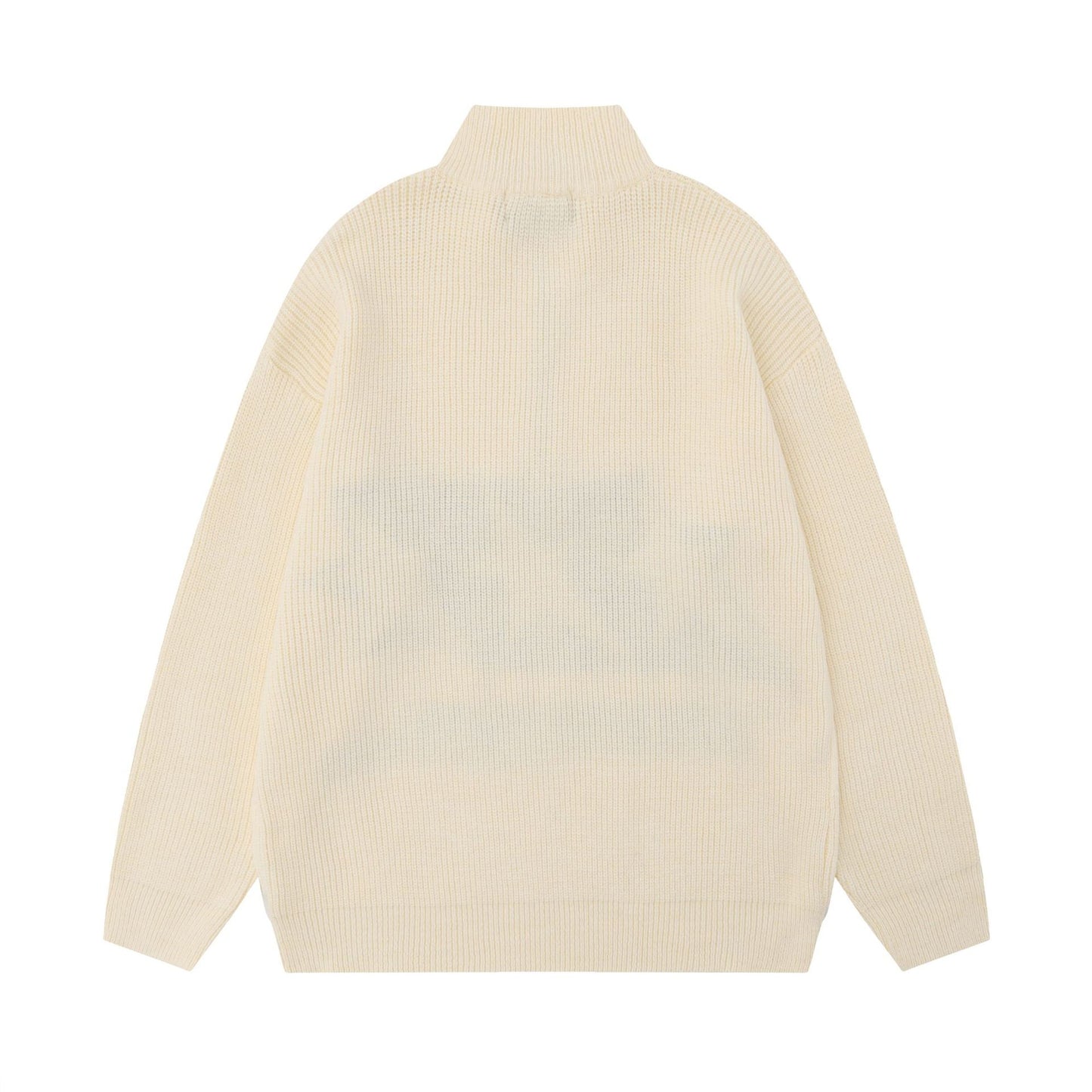 Men's Vintage XINGX Embroidered Stand Collar Sweater